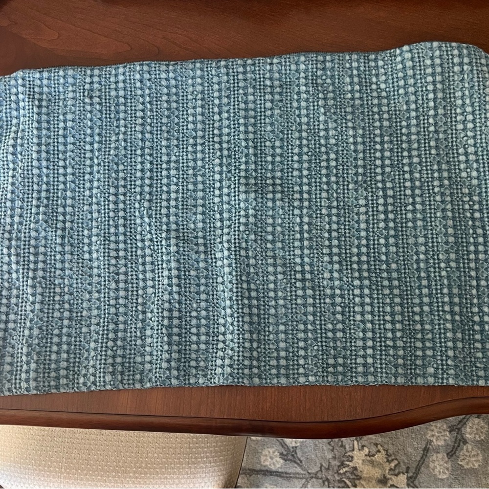 Pottery Barn stonewashed blue 16” x 26” pillow cover